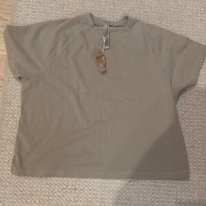 SKIMS Sage Green Crop Top